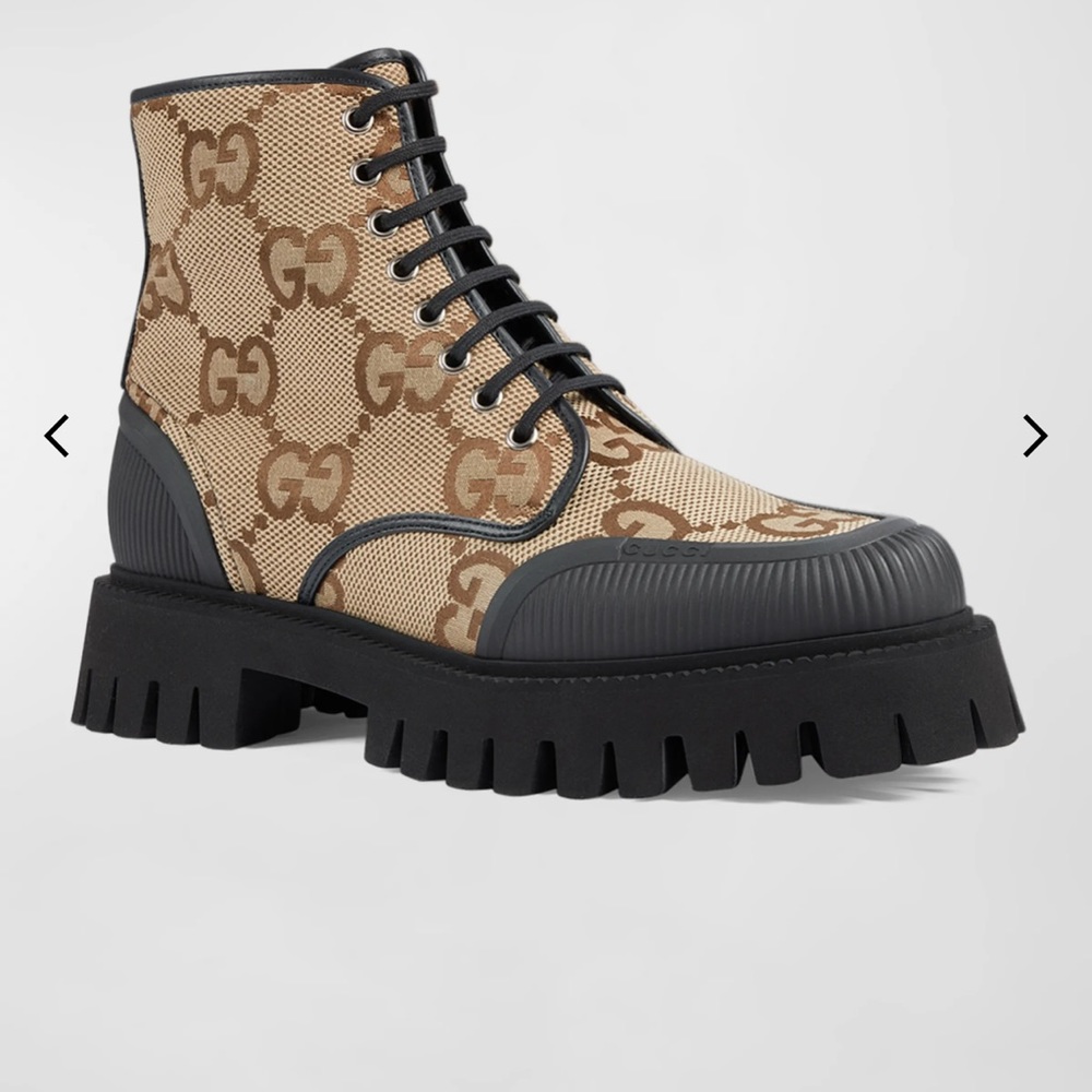 Gucci Mens Novo Lug-Sule Ankle Booties